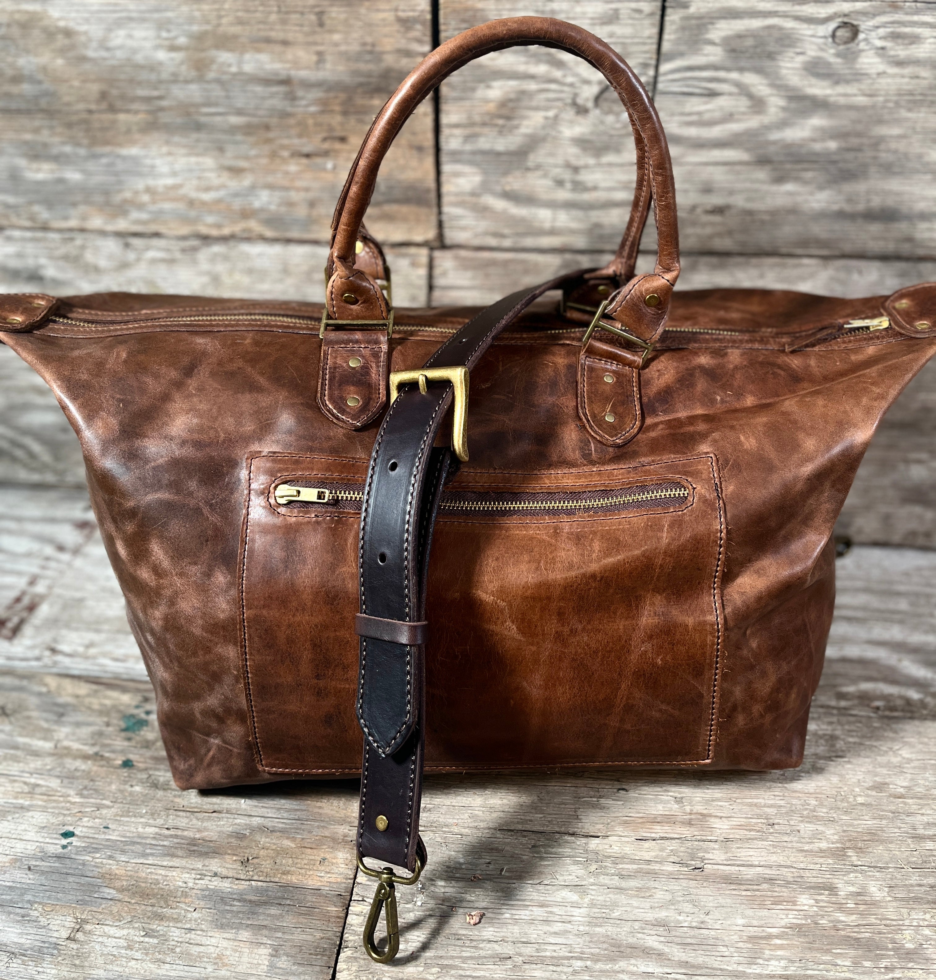 Leather handbag ALVIERO MARTINI Camel in Leather - 41966199