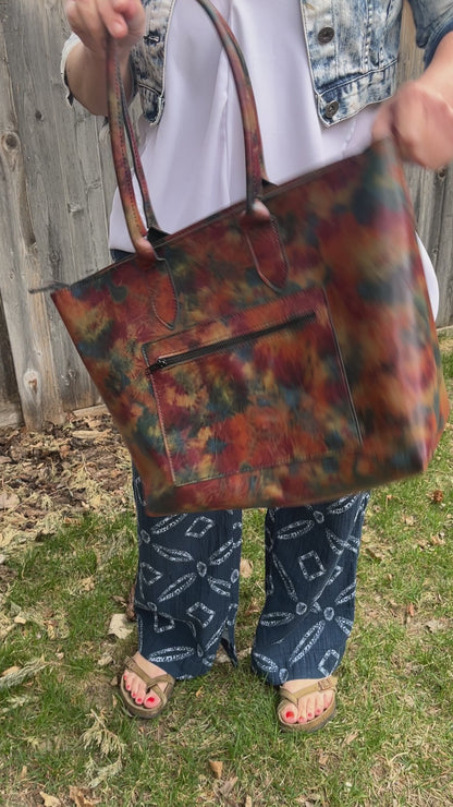 Essential Women's Tote Bag-Tie Dyed