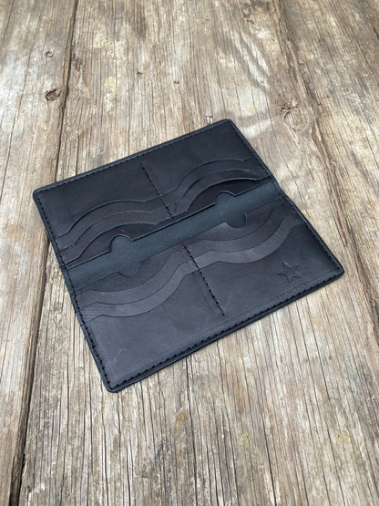 black leather wallet
