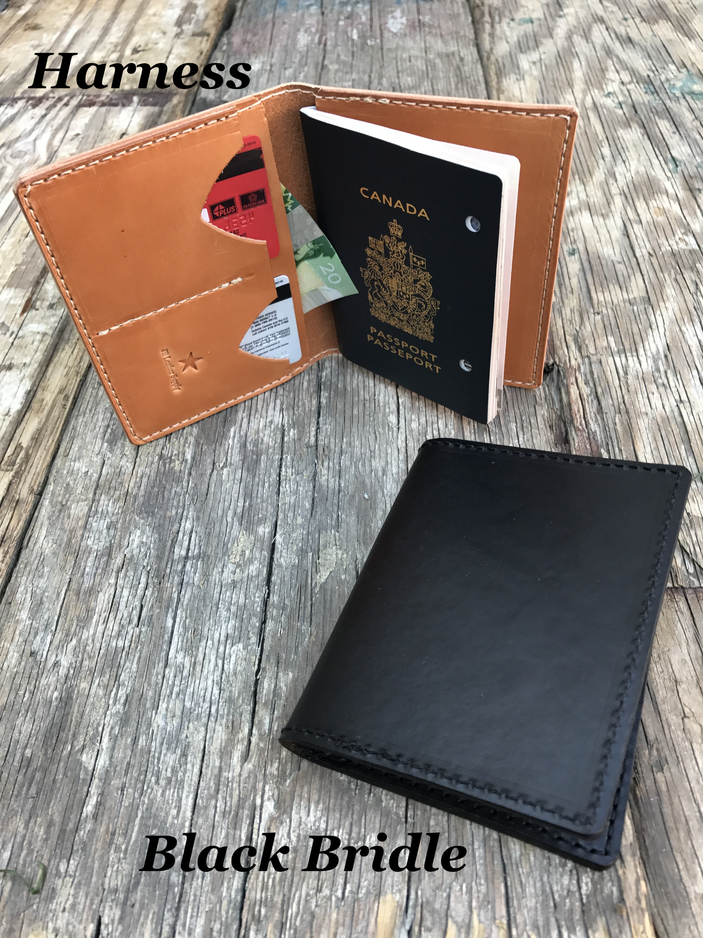 Handmade Leather Wallets, Passport Wallet